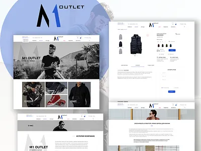 M1 OUTLET - brands men`s online store brand design e commerce man minimalism online store ui uidesign ux web website