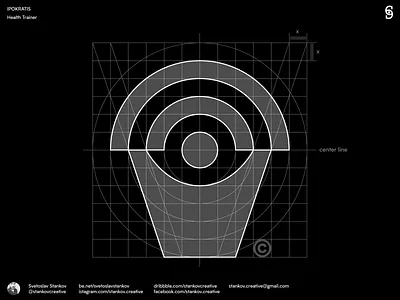 Ipokratis Grid System brand design branding grid grid design grid logo grids logo logo design logotype