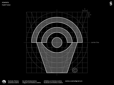 Ipokratis Grid System brand design branding grid grid design grid logo grids logo logo design logotype