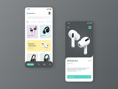 Shopping App 2020 airpods app apple branding cart design ios menubar mobile design mobileapp navigation bar productdesigner shopping shopping app ui uiux design uiuxdesign ux