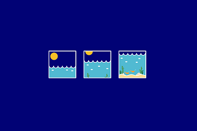 Oh I do like to be beside the seaside ! assembly assemblyapp bold colour creative design illustration illustrations ocean sea simplicity vector