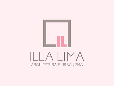 Illa Lima, Architecture Branding idendity design. branding design flat grid logo minimal vector