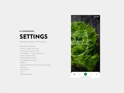 Settings dailyui design ui