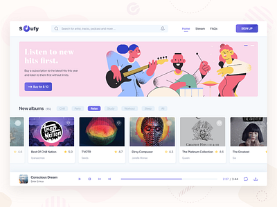 Soufy adobexd branding design illustration inspiration logo ui design uiux ux design webdesign