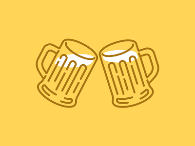 Beer Party 📌 Logo for Sale ale bar beer brew brewery brown drinks dry glass hop label line art logo party porter pub restaurant saloon stout strong