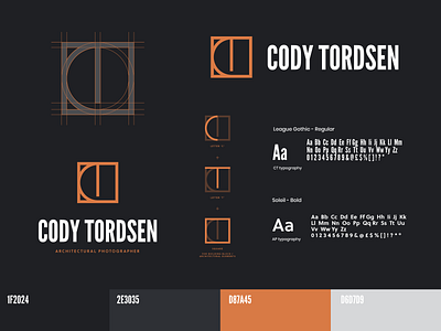 Brand Identity Architectural Photographer architectural architecture brand brand identity branding colorscheme designer graphic identity logo mark photographer typography