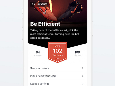 Fantasy League ⚽️ app clean community fantasy fantasy football football ios km kmbappé kmleague kylian mbappé mobile mobile design product design score soccer sport team ui ux