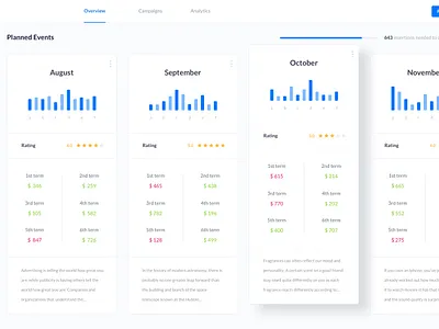 SaaS Dashboard design web