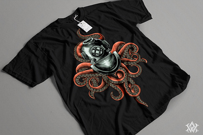 kraken artwork art artwork design drawing graphic art helmet illustration illustrator kraken sea