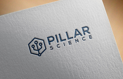 PILLAR LOGO branding business card businesscard clean design graphic design illustration logo pillar logo stationary logodesing typography