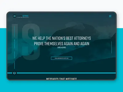 JurySync Website attorney jury jurysync law litigation product design web website
