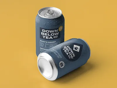 Down Below Tea Co. - CBD Packaging Can Design brand identity branding cannabis cannabis branding cannabis design cannabis logo cannabis packaging cbd cbd logo hemp hemp logo logo logo designer logotype symbol