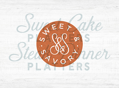 Sweet & Savory design lock up typography