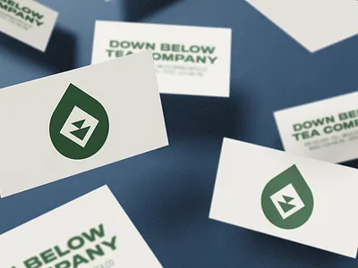 Down Below Tea Co. - Business Card Design brand identity branding business card design cannabis cannabis branding cannabis design cannabis logo cannabis packaging cbd cbd logo hemp hemp logo logo logos logotype
