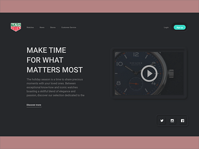 TAG Hueur design ui web
