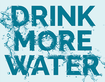 2020 Resolution | Weekly Warmup blue displace dribbbleweeklywarmup raleway splash type typography water