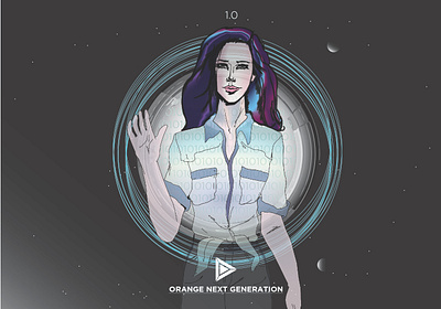 Elle - Orange Next Generation animation art branding design illustration illustrator minimal ui ux vector