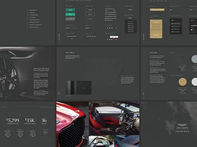 Aston Martin Newport Beach Style Guide aston martin black branding car design digital luxury print styleguide