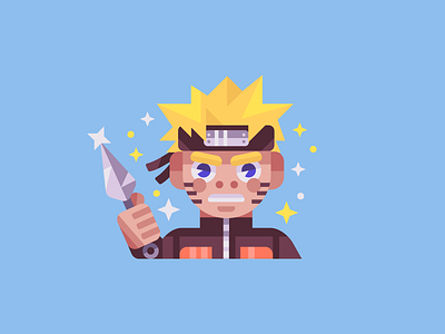 Naruto akatsuki anime boy character flat illustration illustrator japanese kakashi kunai man minimal naruto ninja samurai sasuke