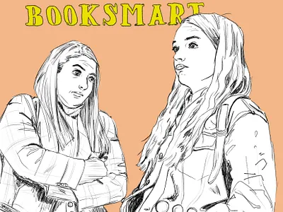 Booksmart drawing illustration