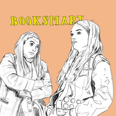 Booksmart drawing illustration
