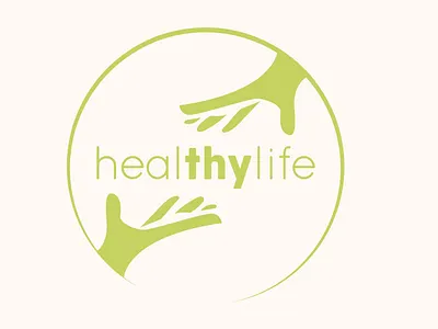 HealTHYlife Logo branding design health illustration logo typography