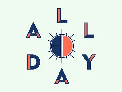 All Day - Main Logo branding identity logo mark type