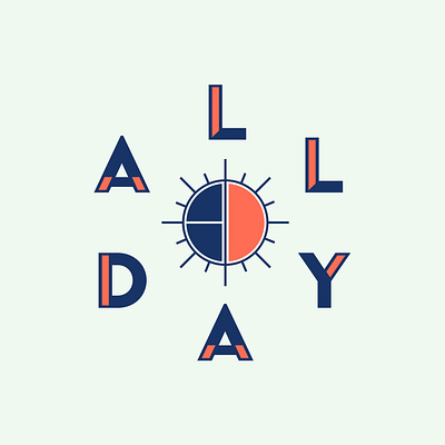 All Day - Main Logo branding identity logo mark type