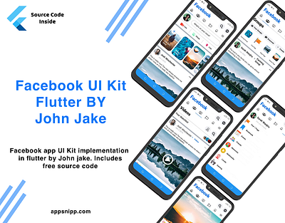 john jake facebook ui kit inspiration android app app appsnipp design facebook ui kit minimal modern ui ux