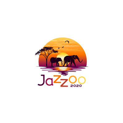 jazzoo 2020 africa colorful elephant gala illustration logo logo mark safari