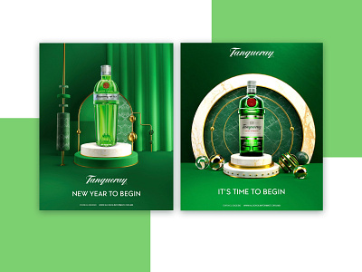 Holiday compositions for Tanqueray Mexico booze christmas illustration interior design mexico set design