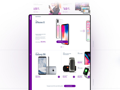 Vivo Portal UI/UX carrier celphone internet mobile phone portal smartphone uiux vivo webdesign website