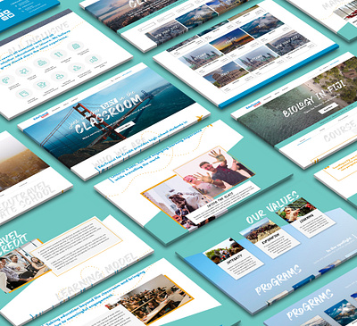 EduTravel- Landing Page design illustration invision landing page design landingpage photoshop sketch ui ux web webdesign website