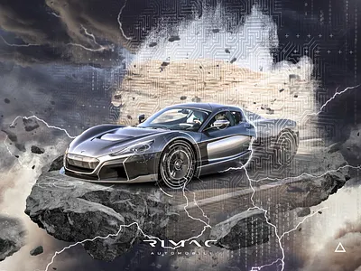 RIMAC • Time Travel / 02 2020 art car concept concept art design digital digital art dribbble graphic design illustraion landscape manipulaion photo photomanipulation photoshop sci fi shot tranding