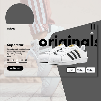 Adidas Originals Superstar online shop, e-commerce-concept adidas originals adobexd branding concept design e commerce flat illustration onlineshop typography ui uiux ux web webdesign webdevelopment website