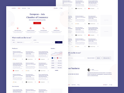 European - Asia Chamber of Commerce business chamber of commerce community ideas landing page latvia news partners platform riga service uiux web world