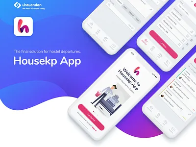 Housekp App app clean departures housekeeper housekeeping ui ux