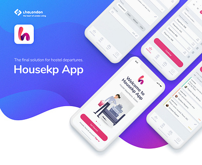 Housekp App app clean departures housekeeper housekeeping ui ux