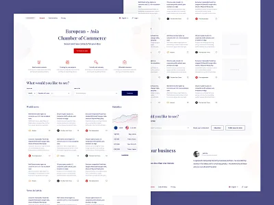 European - Asia Chamber of Commerce business chamber of commerce community ideas landing page latvia news partners platform riga service uiux web world