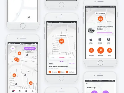 Vehicle Sharing App android app design app design branding design ios mobile app design ui user experience design user inteface ux
