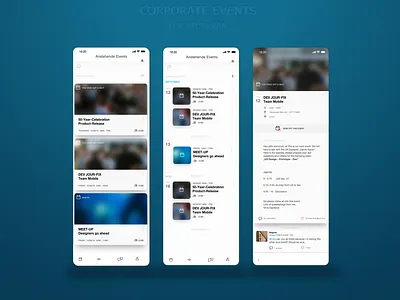 Corporate Event Planning APP app app design atlassian concept interface mobile plugin redesign