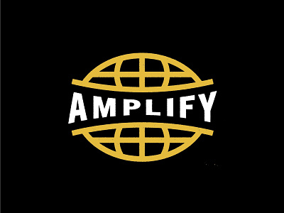 Buzzwords: Amplify amplify black brand branding buzzwords design identity logo marketing yellow