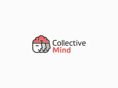 Logo Design for Collective Mind brain collective head logo logo design logotype mind team teamwork thinking