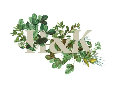 Botanical Typography botanical logo botanicals design foliage image manipulation nature typography