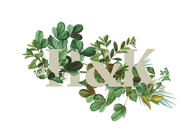 Botanical Typography botanical logo botanicals design foliage image manipulation nature typography