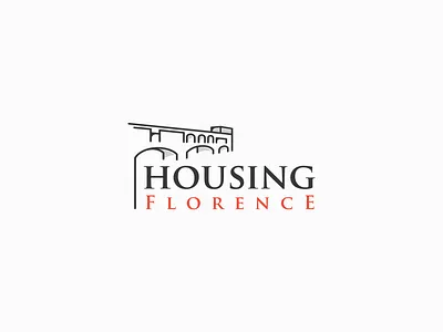 Logo design for Housing Florence bridge building florence home house housing italy logo logo design logodesign realestate rent travel