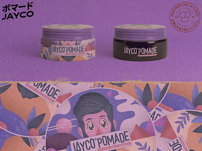 Jayco - Packaging Design branding design flat illustration logo minimal packaging packaging design pomade typography vintage vintage badge vintage design vintage font vintage logo