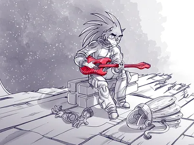Guitar illustration