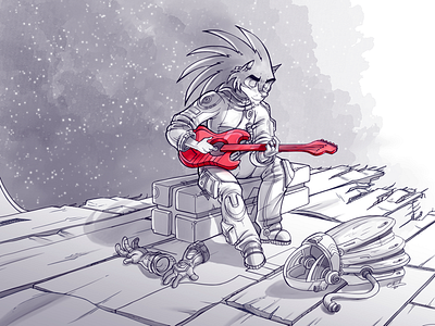 Guitar illustration