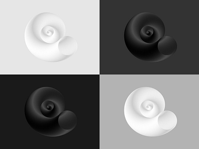 Spiral | Logo design 3d 3d logo black blackandwhite brand branding design gradient idenity identity branding identity design logo logo design logomark logotype spiral squares startup vector white